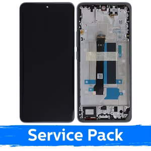 LCD displejs saderīgs ar Xiaomi Redmi Note 13 Pro+ 5G ar rāmi / Aurora Purple / (Service Pack)