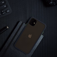 Vennus Color Button Bumper viedtālruņa apvalks Iphone 11 Pro tumši zils
