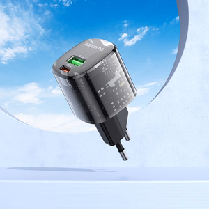 Borofone Сетевое зарядное устройство BN17 Sunlight - USB + Type C - QC 3.0 PD 20W 3A чёрный