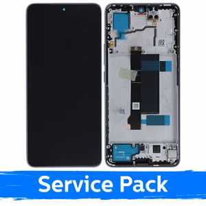 LCD-дисплей для Xiaomi Redmi Note 13 Pro 5G / Poco X6 5G с рамкой / Aurora Purple / (Service Pack)