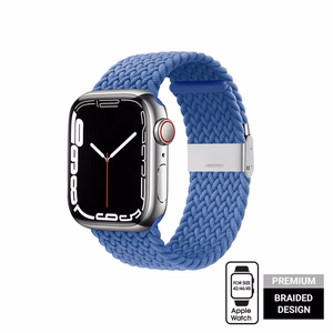Crong Wave Band pīta siksniņa Apple Watch 44 / 45 / 46 / 49 mm, zila