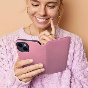 Flip case for Xiaomi Redmi NOTE 13 PRO PLUS 5G Dual Pocket Book light pink