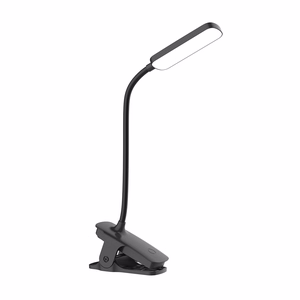 Wozinsky VT-01 Mini LED lasīšanas lampa ar klipsi un 80 cm USB-C kabeli, melna