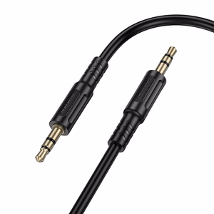 Borofone kabelis AUX BL25 Nice - jack 3,5mm uz jack 3,5mm - 1 metrs melns