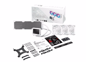 ASUS ROG RYUJIN III 360 ARGB EXTREME WHT procesora viss vienā šķidruma dzesētājs 12 cm balts 1 gab.