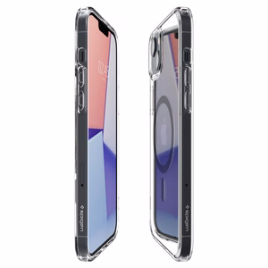 Spigen Ultra Hybrid magnētiskais apvalks ar MagSafe iPhone 14 Plus – caurspīdīgi pelēks