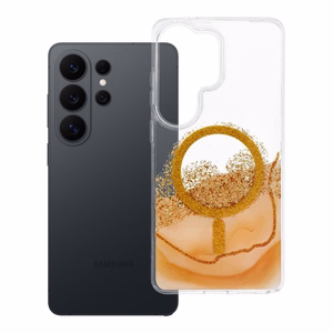 Ar MagSafe saderīgs Golden maciņš Samsung S26 ULTRA, zeltains