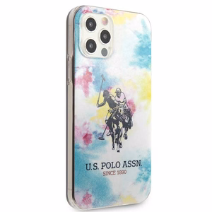 US Polo USHCP12MPCUSML Tie & Dye Collection vāciņš ierīcei iPhone 12 / 12 Pro 6.1", daudzkrāsains