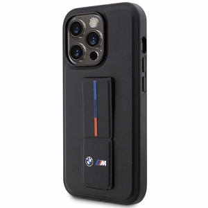 BMW Grip Stand Hot Stamp iPhone 14 Pro macins - Melns