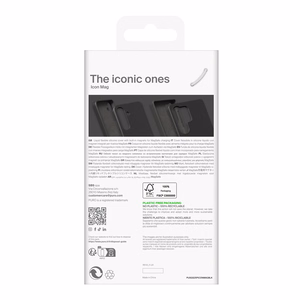 Puro Icon Mag silikona viedtālruņa apvalks ar MagSafe Samsung Galaxy S25+ - melns