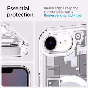 Spigen Ultra Hybrid Magnētiskais viedtālruņa apvalks iPhone 16e Zero One - balts