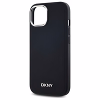 DKNY Vienkāršs logotips Magnētiskais viedtālruņa apvalks iPhone 14 - melns