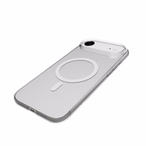Puro Lite Mag TPU+PC magnētiskais viedtālruņa apvalks iPhone 17 Air - caurspīdīgs ar baltu gredzenu