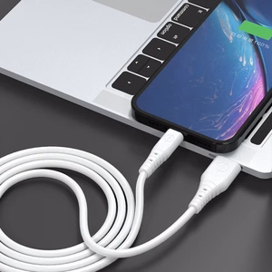 USB kabelis Dudao TGL3L, balts, Type-C, 100 cm (līdz 6A)