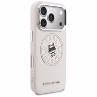 Karl Lagerfeld Point & Choupette Sketch MagSafe Maciņš for iPhone 17 Pro - rozā
