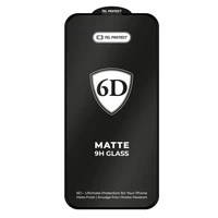 Tel Protect Pilna Līme 6D Matēts Rūdīts Aizsargstikls Iphone 14 Pro Max Melns