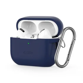 Tech-Protect silikona apvalks ar āķi Apple AirPods Pro 1 / 2 - zils