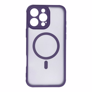 MAG COVER viedtālruņa apvalks, pilnīgi matēts, ar MagSafe saderīgs, iPhone 16 Pro Max violets