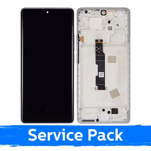 Ar Xiaomi Redmi Note 14 Pro 4G saderīgs LCD displejs ar rāmi / ziemeļblāzmas violets / (servisa komplekts)