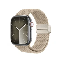 DUX DUCIS MIXTURE PRO elastīgā pītā pulksteņa siksna Apple Watch 42/44/45/49 mm smilškrāsas