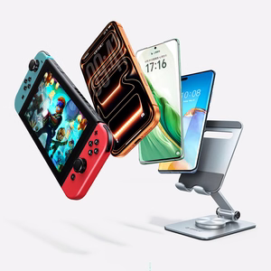 Sudraba salokāms 360° grozāms tālruņa statīvs Orico PS2