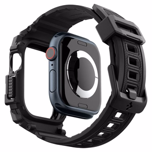 Spigen Rugged Armor Pro siksniņa viedtālruņa apvalks Apple Watch 10 (42mm) - melns