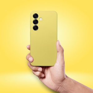Maciņš Samsung A27 5G, silikona 2mm (kameras aizsardzība), citrona krāsā