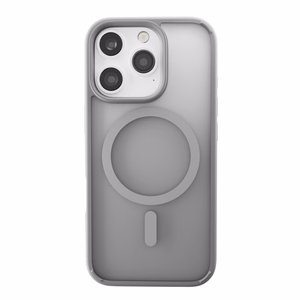 Puro Gradient Magnētiskais silikona viedtālruņa apvalks iPhone 16 Pro - sudraba