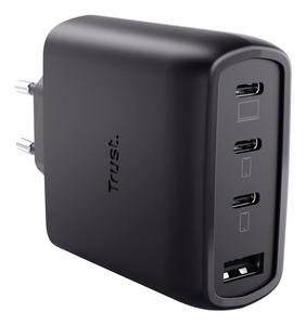 Trust Maxo 65W universāls melns AC ātrā uzlāde