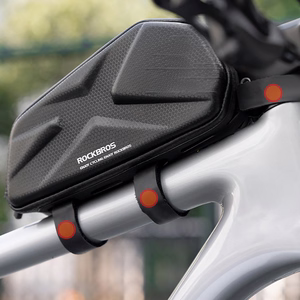 Rockbros stingra velosipēda rāmja augšējās caurules soma, 1,4 l, melna