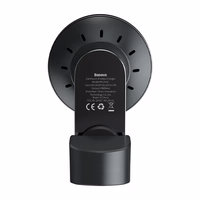 Baseus Big Energy automašīnas turētājs ar bezvadu lādētāju 15W priekš Iphone 12 / Iphone 13 (melns)