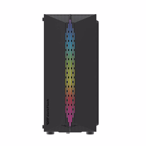 Darkflash DK151 LED datora korpuss (melns) + 3 RGB ventilatori
