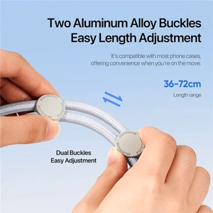 DUX DUCIS Plaz – krusteniska tālruņa siksniņa – pelēka