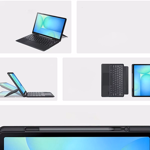 DUX DUCIS case DK foldable with Wireless Keyboard for SAMSUNG Tab S10 FE Plus black