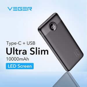 Внешний аккумулятор Veger L10S (W1105PD) PD QC3.0 2A 20W 10000 mAh чёрный