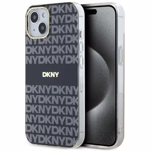 DKNY IML Mono un svītras Magnētiskais viedtālruņa apvalks iPhone 15 / 14 / 13 - melna