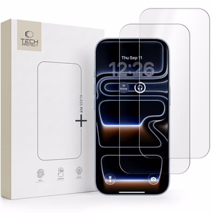 Tech-Protect Glass Fit+ 2 komplekts rūdīts stikls iPhone 16 Pro Max / 17 Pro Max - caurspīdīgs