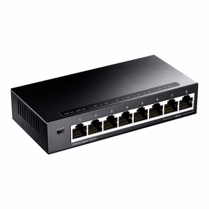 Cudy GS108 tīkla komutators Gigabit Ethernet (10/100/1000) melns