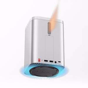 Orico MiniTower dokstacija ar cietā diska nodalījumiem līdz 56 TB - sudraba krāsā