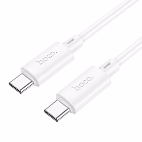 Kabelis USB C uz USB C Hoco 3A 60W 2 m X88 balts