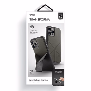Uniq Transforma viedtālruņa apvalks iPhone 12 Pro Max - pelēks
