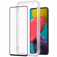 Spigen ALM Glass FC rūdītais stikls Samsung Galaxy M53 5G - melns