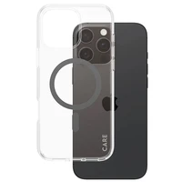 CARE by PanzerGlass Flagmanis viedtālruņa apvalks iPhone 16 Pro Max 6.9" melns/melns Magnētiskais 1348
