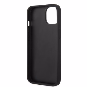 Karl Lagerfeld KLHCP14MG2CPK iPhone 14 Plus 6.7" cietais viedtālruņa apvalks melns/melns Mirdzošs Choupette Patch