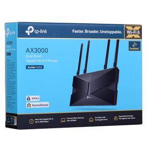 TP-LINK Archer AX53 bezvadu maršrutētājs Gigabit Ethernet divjoslu (2.4 GHz / 5 GHz) 4G melns