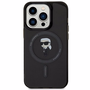 Karl Lagerfeld KLHMP15XHFCKNOK iPhone 15 Pro Max 6.7" black/black hardcase IML Ikonik MagSafe