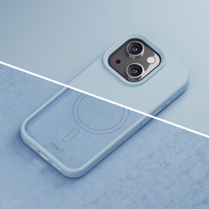 Etteri Silikona mag futrālis iPhone 14 6,1" gaiši zils