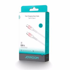 USB kabelis Joyroom S-A42 balts Type-C / Type-C 120cm (līdz 60W)