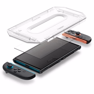 Spigen Glas.Tr "EZ FIT" grūdētais stikls 2-vnt komplekts Nintendo Switch 2 - Skaidrs