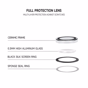 Tel Protect 3D Lens caurspīdīgie rūdītie aizsargstikli Apple iPhone 18 Pro / 18 Pro Max kameras lēcām (3 gab.)